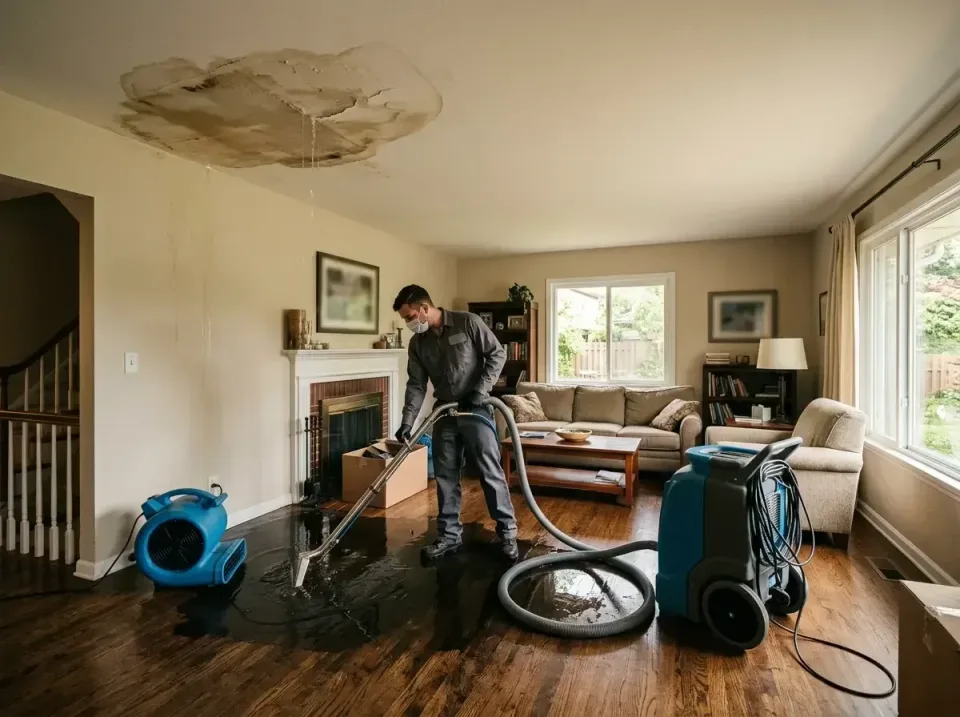 attic-pipe-burst-ceiling-drip-008 — frequently asked questions, Water Damage Restoration & Carpet Care in Lake Bluff, IL